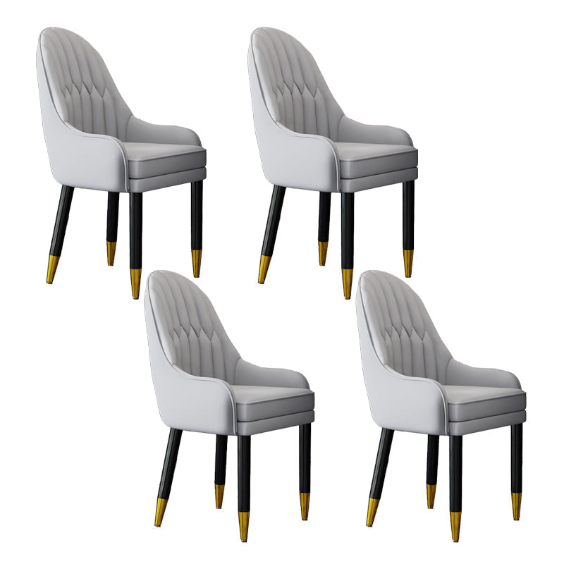 Scandinavian Home Arm Chair Upholstered Parsons Back Wood Dining Room Chair Grey 4 Piece Set Clearhalo ' kitchen&dining_furn' 'Dining Chairs' 'Dining Tables & Seating' 'dining_chair' 'furn' 'furn_dining_chair' 'Furniture' 'furniture_dining_chair' 'Kitchen & Dining Furniture' 'kitchen' 4066137