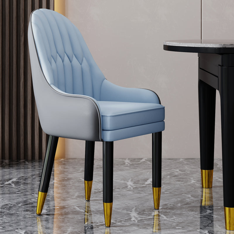 Scandinavian Home Arm Chair Upholstered Parsons Back Wood Dining Room Chair Blue 1 Piece Clearhalo ' kitchen&dining_furn' 'Dining Chairs' 'Dining Tables & Seating' 'dining_chair' 'furn' 'furn_dining_chair' 'Furniture' 'furniture_dining_chair' 'Kitchen & Dining Furniture' 'kitchen' 4066138