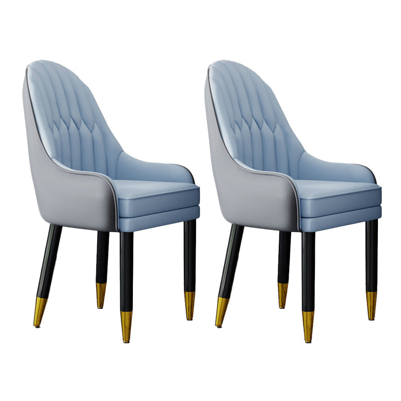 Scandinavian Home Arm Chair Upholstered Parsons Back Wood Dining Room Chair Blue 2 Piece Set Clearhalo ' kitchen&dining_furn' 'Dining Chairs' 'Dining Tables & Seating' 'dining_chair' 'furn' 'furn_dining_chair' 'Furniture' 'furniture_dining_chair' 'Kitchen & Dining Furniture' 'kitchen' 4066139