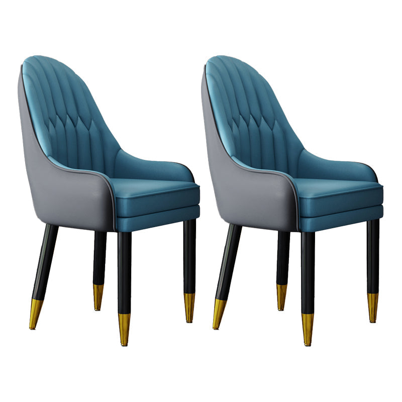 Scandinavian Home Arm Chair Upholstered Parsons Back Wood Dining Room Chair Gray-Blue 2 Piece Set Clearhalo ' kitchen&dining_furn' 'Dining Chairs' 'Dining Tables & Seating' 'dining_chair' 'furn' 'furn_dining_chair' 'Furniture' 'furniture_dining_chair' 'Kitchen & Dining Furniture' 'kitchen' 4066148