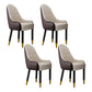 Scandinavian Home Arm Chair Upholstered Parsons Back Wood Dining Room Chair Coffee-White 4 Piece Set Clearhalo ' kitchen&dining_furn' 'Dining Chairs' 'Dining Tables & Seating' 'dining_chair' 'furn' 'furn_dining_chair' 'Furniture' 'furniture_dining_chair' 'Kitchen & Dining Furniture' 'kitchen' 4066152