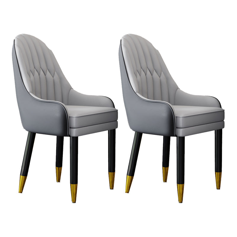 Scandinavian Home Arm Chair Upholstered Parsons Back Wood Dining Room Chair Light Gray 2 Piece Set Clearhalo ' kitchen&dining_furn' 'Dining Chairs' 'Dining Tables & Seating' 'dining_chair' 'furn' 'furn_dining_chair' 'Furniture' 'furniture_dining_chair' 'Kitchen & Dining Furniture' 'kitchen' 4066154