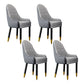 Scandinavian Home Arm Chair Upholstered Parsons Back Wood Dining Room Chair Light Gray 4 Piece Set Clearhalo ' kitchen&dining_furn' 'Dining Chairs' 'Dining Tables & Seating' 'dining_chair' 'furn' 'furn_dining_chair' 'Furniture' 'furniture_dining_chair' 'Kitchen & Dining Furniture' 'kitchen' 4066155