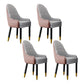 Scandinavian Home Arm Chair Upholstered Parsons Back Wood Dining Room Chair Gray-Pink 4 Piece Set Clearhalo ' kitchen&dining_furn' 'Dining Chairs' 'Dining Tables & Seating' 'dining_chair' 'furn' 'furn_dining_chair' 'Furniture' 'furniture_dining_chair' 'Kitchen & Dining Furniture' 'kitchen' 4066161