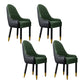Scandinavian Home Arm Chair Upholstered Parsons Back Wood Dining Room Chair Blackish Green 4 Piece Set Clearhalo ' kitchen&dining_furn' 'Dining Chairs' 'Dining Tables & Seating' 'dining_chair' 'furn' 'furn_dining_chair' 'Furniture' 'furniture_dining_chair' 'Kitchen & Dining Furniture' 'kitchen' 4066170