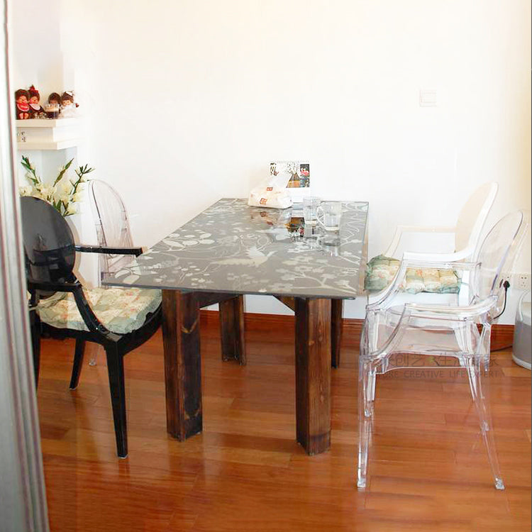 Contemporary Style Kitchen Dining Chairs Plastic Dining Arm Side Chairs Clearhalo ' kitchen&dining_furn' 'Dining Chairs' 'Dining Tables & Seating' 'dining_chair' 'furn' 'furn_dining_chair' 'Furniture' 'furniture_dining_chair' 'Kitchen & Dining Furniture' 'kitchen' 4066178