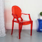Contemporary Style Kitchen Dining Chairs Plastic Dining Arm Side Chairs Red Clear 1 Piece Clearhalo ' kitchen&dining_furn' 'Dining Chairs' 'Dining Tables & Seating' 'dining_chair' 'furn' 'furn_dining_chair' 'Furniture' 'furniture_dining_chair' 'Kitchen & Dining Furniture' 'kitchen' 4066202