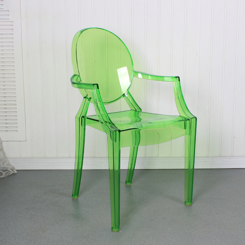 Contemporary Style Kitchen Dining Chairs Plastic Dining Arm Side Chairs Green 1 Piece Clearhalo ' kitchen&dining_furn' 'Dining Chairs' 'Dining Tables & Seating' 'dining_chair' 'furn' 'furn_dining_chair' 'Furniture' 'furniture_dining_chair' 'Kitchen & Dining Furniture' 'kitchen' 4066217