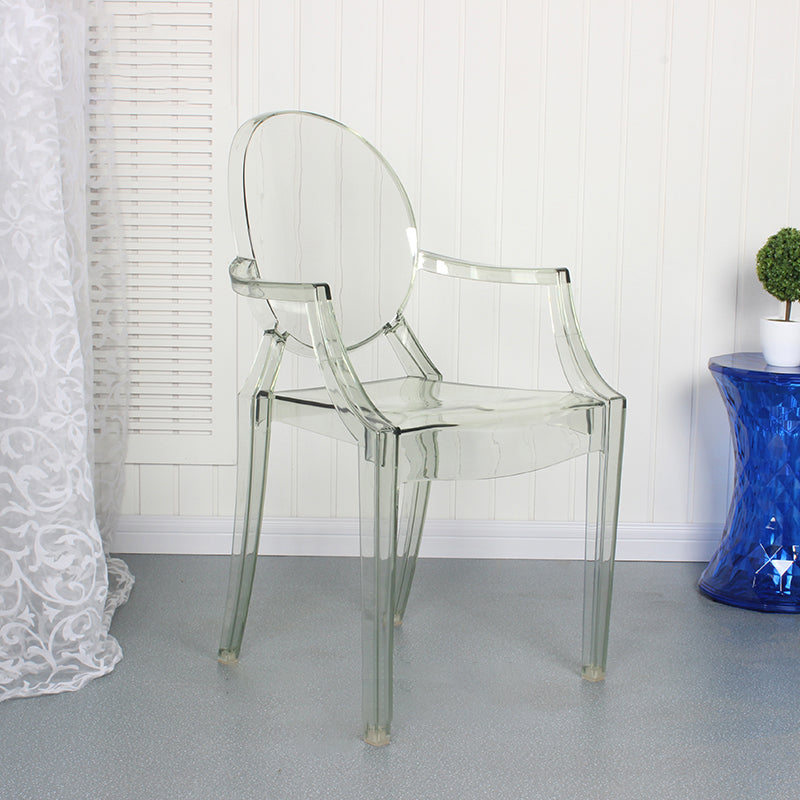 Contemporary Style Kitchen Dining Chairs Plastic Dining Arm Side Chairs Light Green 1 Piece Clearhalo ' kitchen&dining_furn' 'Dining Chairs' 'Dining Tables & Seating' 'dining_chair' 'furn' 'furn_dining_chair' 'Furniture' 'furniture_dining_chair' 'Kitchen & Dining Furniture' 'kitchen' 4066220