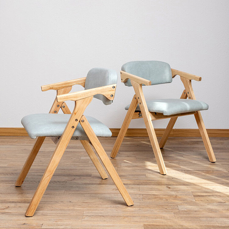 Modern Rubberwood Chairs Set Open Back Folding Side Kitchen Dining Chair Clearhalo ' kitchen&dining_furn' 'Dining Chairs' 'Dining Tables & Seating' 'dining_chair' 'furn' 'furn_dining_chair' 'Furniture' 'furniture_dining_chair' 'Kitchen & Dining Furniture' 'kitchen' 4066224