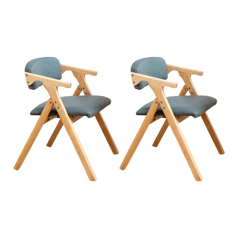 Modern Rubberwood Chairs Set Open Back Folding Side Kitchen Dining Chair Blackish Green 2 Piece Set Clearhalo ' kitchen&dining_furn' 'Dining Chairs' 'Dining Tables & Seating' 'dining_chair' 'furn' 'furn_dining_chair' 'Furniture' 'furniture_dining_chair' 'Kitchen & Dining Furniture' 'kitchen' 4066227