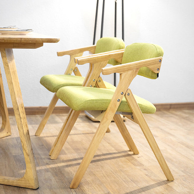 Modern Rubberwood Chairs Set Open Back Folding Side Kitchen Dining Chair Clearhalo ' kitchen&dining_furn' 'Dining Chairs' 'Dining Tables & Seating' 'dining_chair' 'furn' 'furn_dining_chair' 'Furniture' 'furniture_dining_chair' 'Kitchen & Dining Furniture' 'kitchen' 4066228