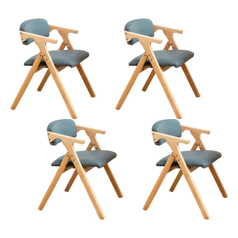 Modern Rubberwood Chairs Set Open Back Folding Side Kitchen Dining Chair Blackish Green 4 Piece Set Clearhalo ' kitchen&dining_furn' 'Dining Chairs' 'Dining Tables & Seating' 'dining_chair' 'furn' 'furn_dining_chair' 'Furniture' 'furniture_dining_chair' 'Kitchen & Dining Furniture' 'kitchen' 4066229