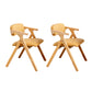 Modern Rubberwood Chairs Set Open Back Folding Side Kitchen Dining Chair Yellow 2 Piece Set Clearhalo ' kitchen&dining_furn' 'Dining Chairs' 'Dining Tables & Seating' 'dining_chair' 'furn' 'furn_dining_chair' 'Furniture' 'furniture_dining_chair' 'Kitchen & Dining Furniture' 'kitchen' 4066248