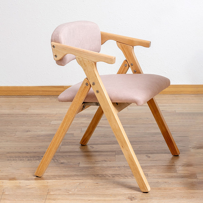 Modern Rubberwood Chairs Set Open Back Folding Side Kitchen Dining Chair Light Pink 1 Piece Clearhalo ' kitchen&dining_furn' 'Dining Chairs' 'Dining Tables & Seating' 'dining_chair' 'furn' 'furn_dining_chair' 'Furniture' 'furniture_dining_chair' 'Kitchen & Dining Furniture' 'kitchen' 4066250