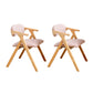Modern Rubberwood Chairs Set Open Back Folding Side Kitchen Dining Chair Light Pink 2 Piece Set Clearhalo ' kitchen&dining_furn' 'Dining Chairs' 'Dining Tables & Seating' 'dining_chair' 'furn' 'furn_dining_chair' 'Furniture' 'furniture_dining_chair' 'Kitchen & Dining Furniture' 'kitchen' 4066251