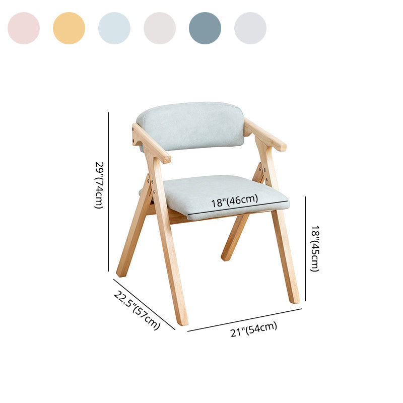 Modern Rubberwood Chairs Set Open Back Folding Side Kitchen Dining Chair Clearhalo ' kitchen&dining_furn' 'Dining Chairs' 'Dining Tables & Seating' 'dining_chair' 'furn' 'furn_dining_chair' 'Furniture' 'furniture_dining_chair' 'Kitchen & Dining Furniture' 'kitchen' 4066253