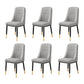 Scandinavian Home Side Chair Upholstered Parsons Back Metal Dining Room Chair Grey 6 Piece Set Brass Gold Clearhalo ' kitchen&dining_furn' 'Dining Chairs' 'Dining Tables & Seating' 'dining_chair' 'furn' 'furn_dining_chair' 'Furniture' 'furniture_dining_chair' 'Kitchen & Dining Furniture' 'kitchen' 4066259