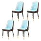 Scandinavian Home Side Chair Upholstered Parsons Back Metal Dining Room Chair Blue-Brown 4 Piece Set Brass Gold Clearhalo ' kitchen&dining_furn' 'Dining Chairs' 'Dining Tables & Seating' 'dining_chair' 'furn' 'furn_dining_chair' 'Furniture' 'furniture_dining_chair' 'Kitchen & Dining Furniture' 'kitchen' 4066268