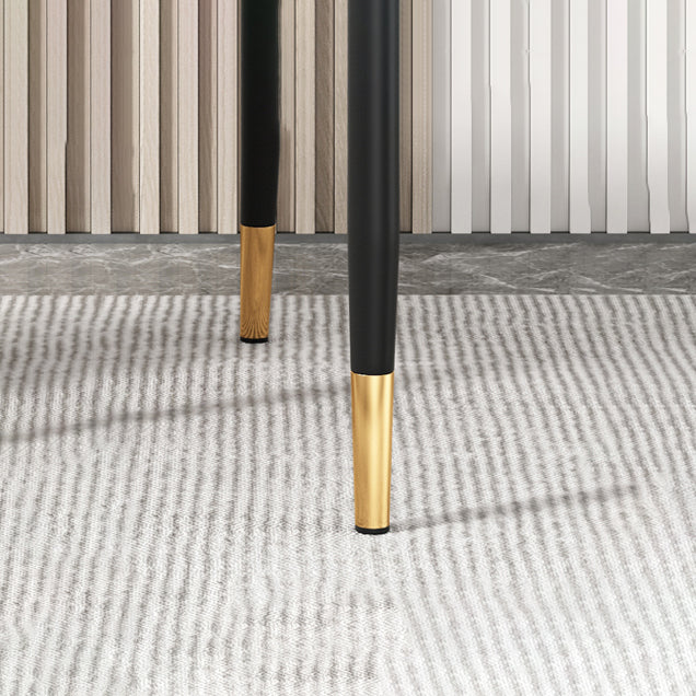 Scandinavian Home Side Chair Upholstered Parsons Back Metal Dining Room Chair Clearhalo ' kitchen&dining_furn' 'Dining Chairs' 'Dining Tables & Seating' 'dining_chair' 'furn' 'furn_dining_chair' 'Furniture' 'furniture_dining_chair' 'Kitchen & Dining Furniture' 'kitchen' 4066269