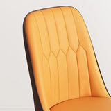 Scandinavian Style Metal Dining Chair Dining Room Solid Back Armless Chair Clearhalo ' kitchen&dining_furn' 'Dining Chairs' 'Dining Tables & Seating' 'dining_chair' 'furn' 'furn_dining_chair' 'Furniture' 'furniture_dining_chair' 'Kitchen & Dining Furniture' 'kitchen' 4066309