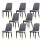 Scandinavian Style Metal Dining Chair Dining Room Solid Back Armless Chair Dark Gray 8 Piece Set Black Gold Clearhalo ' kitchen&dining_furn' 'Dining Chairs' 'Dining Tables & Seating' 'dining_chair' 'furn' 'furn_dining_chair' 'Furniture' 'furniture_dining_chair' 'Kitchen & Dining Furniture' 'kitchen' 4066323