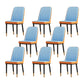 Scandinavian Style Metal Dining Chair Dining Room Solid Back Armless Chair Blue 8 Piece Set Black Gold Clearhalo ' kitchen&dining_furn' 'Dining Chairs' 'Dining Tables & Seating' 'dining_chair' 'furn' 'furn_dining_chair' 'Furniture' 'furniture_dining_chair' 'Kitchen & Dining Furniture' 'kitchen' 4066325