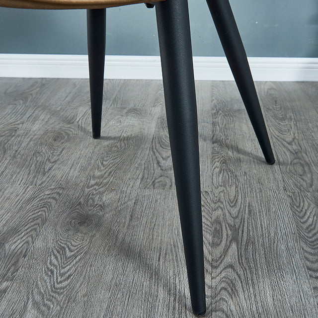 Indoor Scandinavian Side Chair Metal Upholstered Solid Back Dining Room Chair Clearhalo ' kitchen&dining_furn' 'Dining Chairs' 'Dining Tables & Seating' 'dining_chair' 'furn' 'furn_dining_chair' 'Furniture' 'furniture_dining_chair' 'Kitchen & Dining Furniture' 'kitchen' 4066347