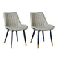 Indoor Scandinavian Side Chair Metal Upholstered Solid Back Dining Room Chair Light Gray 2 Piece Set Brass Gold Clearhalo ' kitchen&dining_furn' 'Dining Chairs' 'Dining Tables & Seating' 'dining_chair' 'furn' 'furn_dining_chair' 'Furniture' 'furniture_dining_chair' 'Kitchen & Dining Furniture' 'kitchen' 4066411