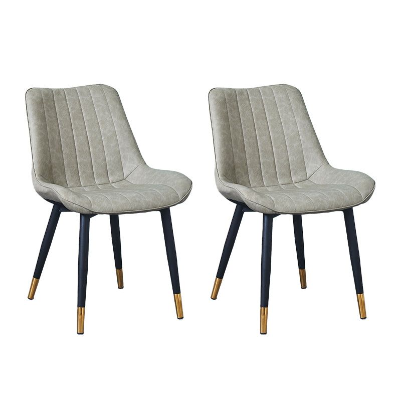 Indoor Scandinavian Side Chair Metal Upholstered Solid Back Dining Room Chair Light Gray 2 Piece Set Brass Gold Clearhalo ' kitchen&dining_furn' 'Dining Chairs' 'Dining Tables & Seating' 'dining_chair' 'furn' 'furn_dining_chair' 'Furniture' 'furniture_dining_chair' 'Kitchen & Dining Furniture' 'kitchen' 4066411