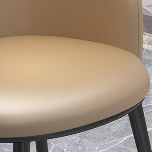 Scandinavian Style Metal Chair Solid Back Side Kitchen Dining Room Chairs Set Clearhalo ' kitchen&dining_furn' 'Dining Chairs' 'Dining Tables & Seating' 'dining_chair' 'furn' 'furn_dining_chair' 'Furniture' 'furniture_dining_chair' 'Kitchen & Dining Furniture' 'kitchen' 4066429