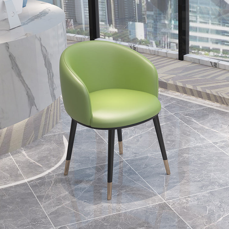 Scandinavian Style Metal Chair Solid Back Side Kitchen Dining Room Chairs Set Clearhalo ' kitchen&dining_furn' 'Dining Chairs' 'Dining Tables & Seating' 'dining_chair' 'furn' 'furn_dining_chair' 'Furniture' 'furniture_dining_chair' 'Kitchen & Dining Furniture' 'kitchen' 4066431