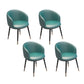 Scandinavian Style Metal Chair Solid Back Side Kitchen Dining Room Chairs Set Lake Blue 4 Piece Set Clearhalo ' kitchen&dining_furn' 'Dining Chairs' 'Dining Tables & Seating' 'dining_chair' 'furn' 'furn_dining_chair' 'Furniture' 'furniture_dining_chair' 'Kitchen & Dining Furniture' 'kitchen' 4066434