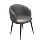 Scandinavian Style Metal Chair Solid Back Side Kitchen Dining Room Chairs Set Dark Gray 1 Piece Clearhalo ' kitchen&dining_furn' 'Dining Chairs' 'Dining Tables & Seating' 'dining_chair' 'furn' 'furn_dining_chair' 'Furniture' 'furniture_dining_chair' 'Kitchen & Dining Furniture' 'kitchen' 4066444