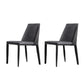 Metal Contemporary Dining Side Chair Dining Room Armless Solid Back Chair Grey 2 Piece Set Clearhalo ' kitchen&dining_furn' 'Dining Chairs' 'Dining Tables & Seating' 'dining_chair' 'furn' 'furn_dining_chair' 'Furniture' 'furniture_dining_chair' 'Kitchen & Dining Furniture' 'kitchen' 4066456