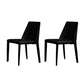 Metal Contemporary Dining Side Chair Dining Room Armless Solid Back Chair Black 2 Piece Set Clearhalo ' kitchen&dining_furn' 'Dining Chairs' 'Dining Tables & Seating' 'dining_chair' 'furn' 'furn_dining_chair' 'Furniture' 'furniture_dining_chair' 'Kitchen & Dining Furniture' 'kitchen' 4066461
