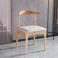 Indoor Scandinavian Side Chair Upholstered Open Back Wood Dining Room Chair Off-White 1 Piece Clearhalo ' kitchen&dining_furn' 'Dining Chairs' 'Dining Tables & Seating' 'dining_chair' 'furn' 'furn_dining_chair' 'Furniture' 'furniture_dining_chair' 'Kitchen & Dining Furniture' 'kitchen' 4066472