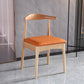 Indoor Scandinavian Side Chair Upholstered Open Back Wood Dining Room Chair Orange 1 Piece Clearhalo ' kitchen&dining_furn' 'Dining Chairs' 'Dining Tables & Seating' 'dining_chair' 'furn' 'furn_dining_chair' 'Furniture' 'furniture_dining_chair' 'Kitchen & Dining Furniture' 'kitchen' 4066478