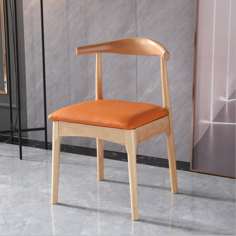 Indoor Scandinavian Side Chair Upholstered Open Back Wood Dining Room Chair Clearhalo ' kitchen&dining_furn' 'Dining Chairs' 'Dining Tables & Seating' 'dining_chair' 'furn' 'furn_dining_chair' 'Furniture' 'furniture_dining_chair' 'Kitchen & Dining Furniture' 'kitchen' 4066487