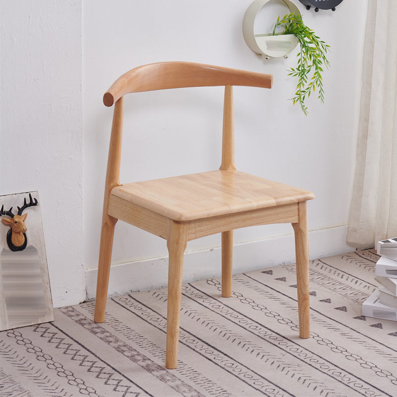 Indoor Scandinavian Side Chair Upholstered Open Back Wood Dining Room Chair Natural 1 Piece Clearhalo ' kitchen&dining_furn' 'Dining Chairs' 'Dining Tables & Seating' 'dining_chair' 'furn' 'furn_dining_chair' 'Furniture' 'furniture_dining_chair' 'Kitchen & Dining Furniture' 'kitchen' 4066489