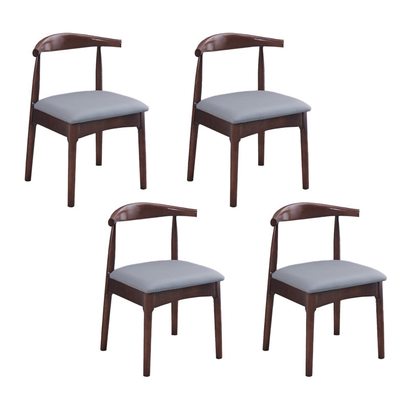 Indoor Scandinavian Side Chair Upholstered Open Back Wood Dining Room Chair Silver Gray 4 Piece Set Clearhalo ' kitchen&dining_furn' 'Dining Chairs' 'Dining Tables & Seating' 'dining_chair' 'furn' 'furn_dining_chair' 'Furniture' 'furniture_dining_chair' 'Kitchen & Dining Furniture' 'kitchen' 4066495