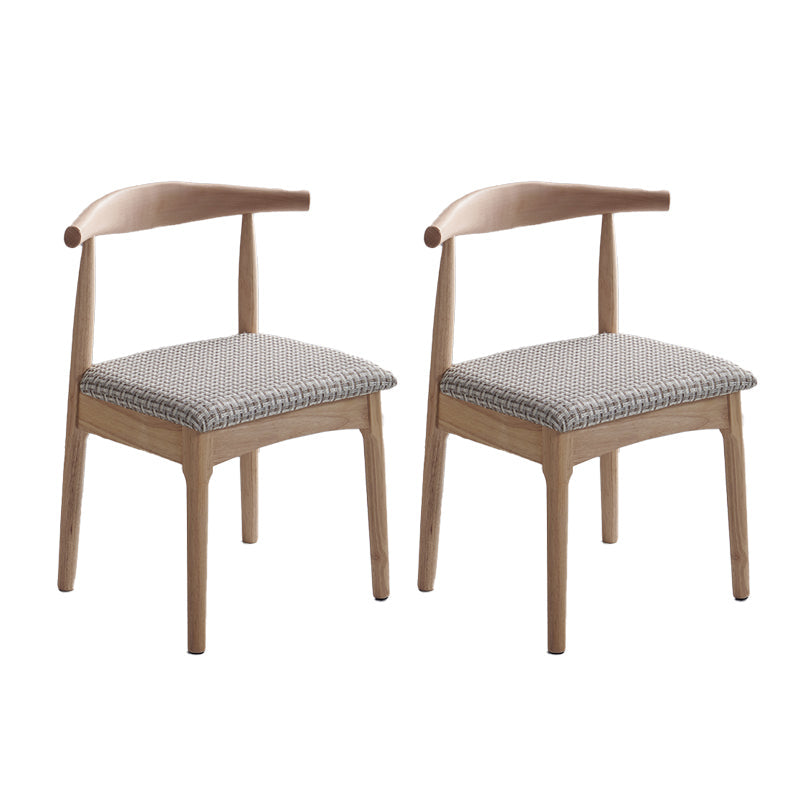 Indoor Scandinavian Side Chair Upholstered Open Back Wood Dining Room Chair Gray-White 2 Piece Set Clearhalo ' kitchen&dining_furn' 'Dining Chairs' 'Dining Tables & Seating' 'dining_chair' 'furn' 'furn_dining_chair' 'Furniture' 'furniture_dining_chair' 'Kitchen & Dining Furniture' 'kitchen' 4066500