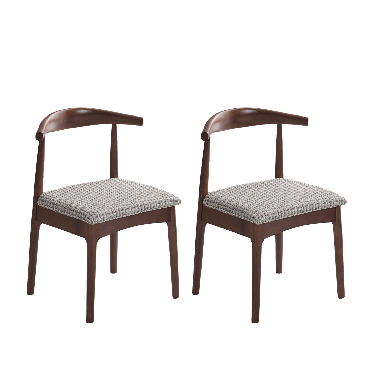 Indoor Scandinavian Side Chair Upholstered Open Back Wood Dining Room Chair Light Gray-White 2 Piece Set Clearhalo ' kitchen&dining_furn' 'Dining Chairs' 'Dining Tables & Seating' 'dining_chair' 'furn' 'furn_dining_chair' 'Furniture' 'furniture_dining_chair' 'Kitchen & Dining Furniture' 'kitchen' 4066503