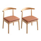 Indoor Scandinavian Side Chair Upholstered Open Back Wood Dining Room Chair Brown 2 Piece Set Clearhalo ' kitchen&dining_furn' 'Dining Chairs' 'Dining Tables & Seating' 'dining_chair' 'furn' 'furn_dining_chair' 'Furniture' 'furniture_dining_chair' 'Kitchen & Dining Furniture' 'kitchen' 4066509