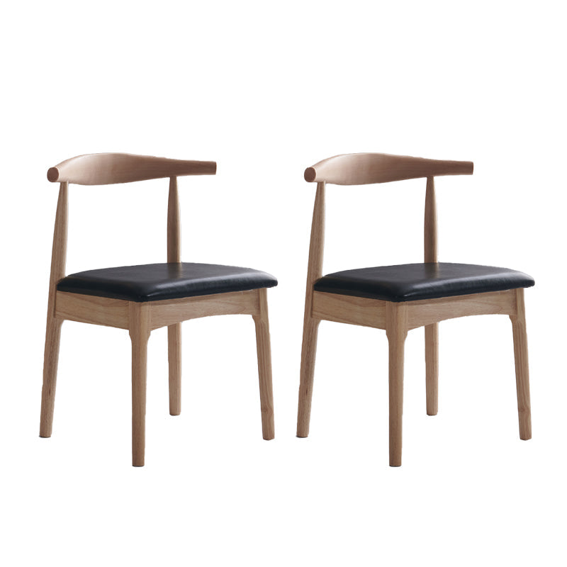 Indoor Scandinavian Side Chair Upholstered Open Back Wood Dining Room Chair Black 2 Piece Set Clearhalo ' kitchen&dining_furn' 'Dining Chairs' 'Dining Tables & Seating' 'dining_chair' 'furn' 'furn_dining_chair' 'Furniture' 'furniture_dining_chair' 'Kitchen & Dining Furniture' 'kitchen' 4066512