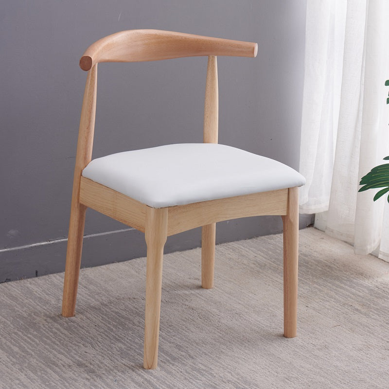 Indoor Scandinavian Side Chair Upholstered Open Back Wood Dining Room Chair White 1 Piece Clearhalo ' kitchen&dining_furn' 'Dining Chairs' 'Dining Tables & Seating' 'dining_chair' 'furn' 'furn_dining_chair' 'Furniture' 'furniture_dining_chair' 'Kitchen & Dining Furniture' 'kitchen' 4066517