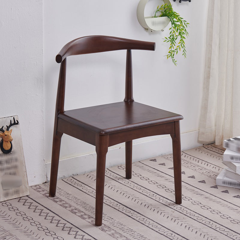 Indoor Scandinavian Side Chair Upholstered Open Back Wood Dining Room Chair Walnut 1 Piece Clearhalo ' kitchen&dining_furn' 'Dining Chairs' 'Dining Tables & Seating' 'dining_chair' 'furn' 'furn_dining_chair' 'Furniture' 'furniture_dining_chair' 'Kitchen & Dining Furniture' 'kitchen' 4066526