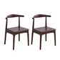Indoor Scandinavian Side Chair Upholstered Open Back Wood Dining Room Chair Walnut 2 Piece Set Clearhalo ' kitchen&dining_furn' 'Dining Chairs' 'Dining Tables & Seating' 'dining_chair' 'furn' 'furn_dining_chair' 'Furniture' 'furniture_dining_chair' 'Kitchen & Dining Furniture' 'kitchen' 4066527