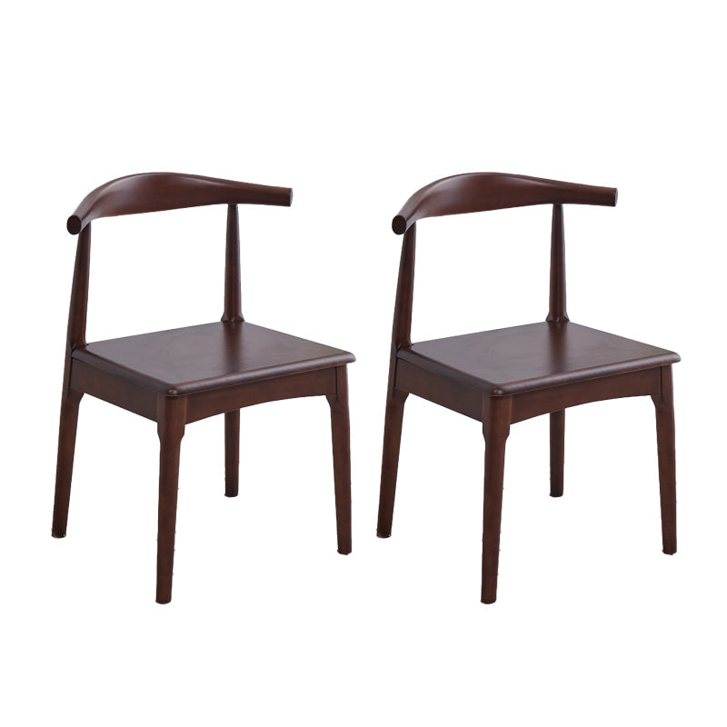 Indoor Scandinavian Side Chair Upholstered Open Back Wood Dining Room Chair Walnut 2 Piece Set Clearhalo ' kitchen&dining_furn' 'Dining Chairs' 'Dining Tables & Seating' 'dining_chair' 'furn' 'furn_dining_chair' 'Furniture' 'furniture_dining_chair' 'Kitchen & Dining Furniture' 'kitchen' 4066527