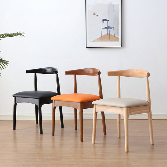 Indoor Scandinavian Side Chair Upholstered Wood Open Back Dining Room Chair (Set of 2) Clearhalo ' kitchen&dining_furn' 'Dining Chairs' 'Dining Tables & Seating' 'dining_chair' 'furn' 'furn_dining_chair' 'Furniture' 'furniture_dining_chair' 'Kitchen & Dining Furniture' 'kitchen' 4066536